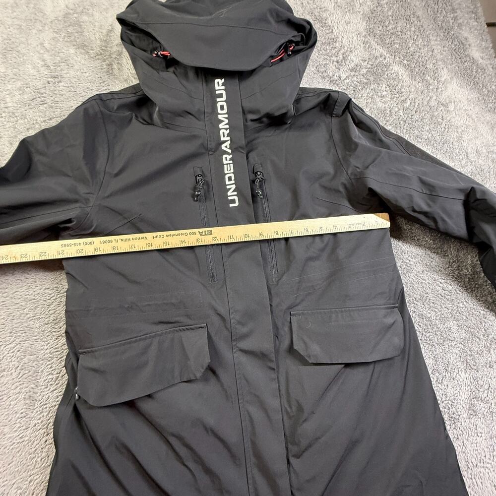 Under Armour Women's UA Stormproof Extreme Insulated Jacket Black Hooded Sz S - Picture 8 of 10
